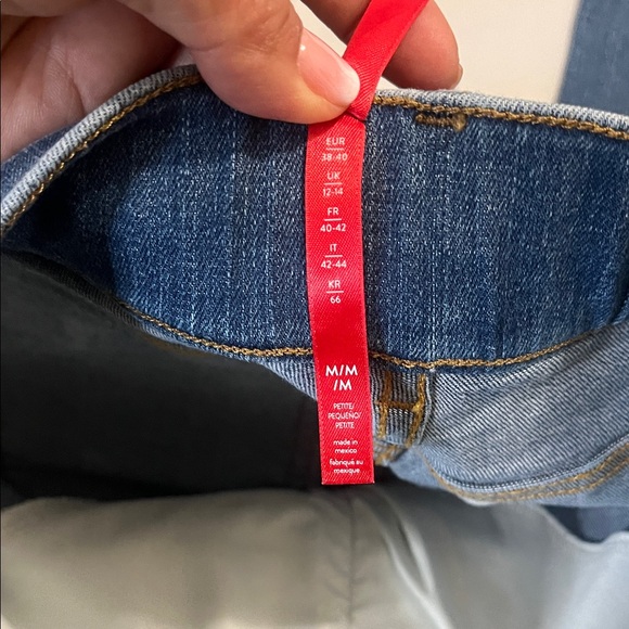 Spanx-Blue wide leg Denim Jeans size Medium - Picture 3 of 9